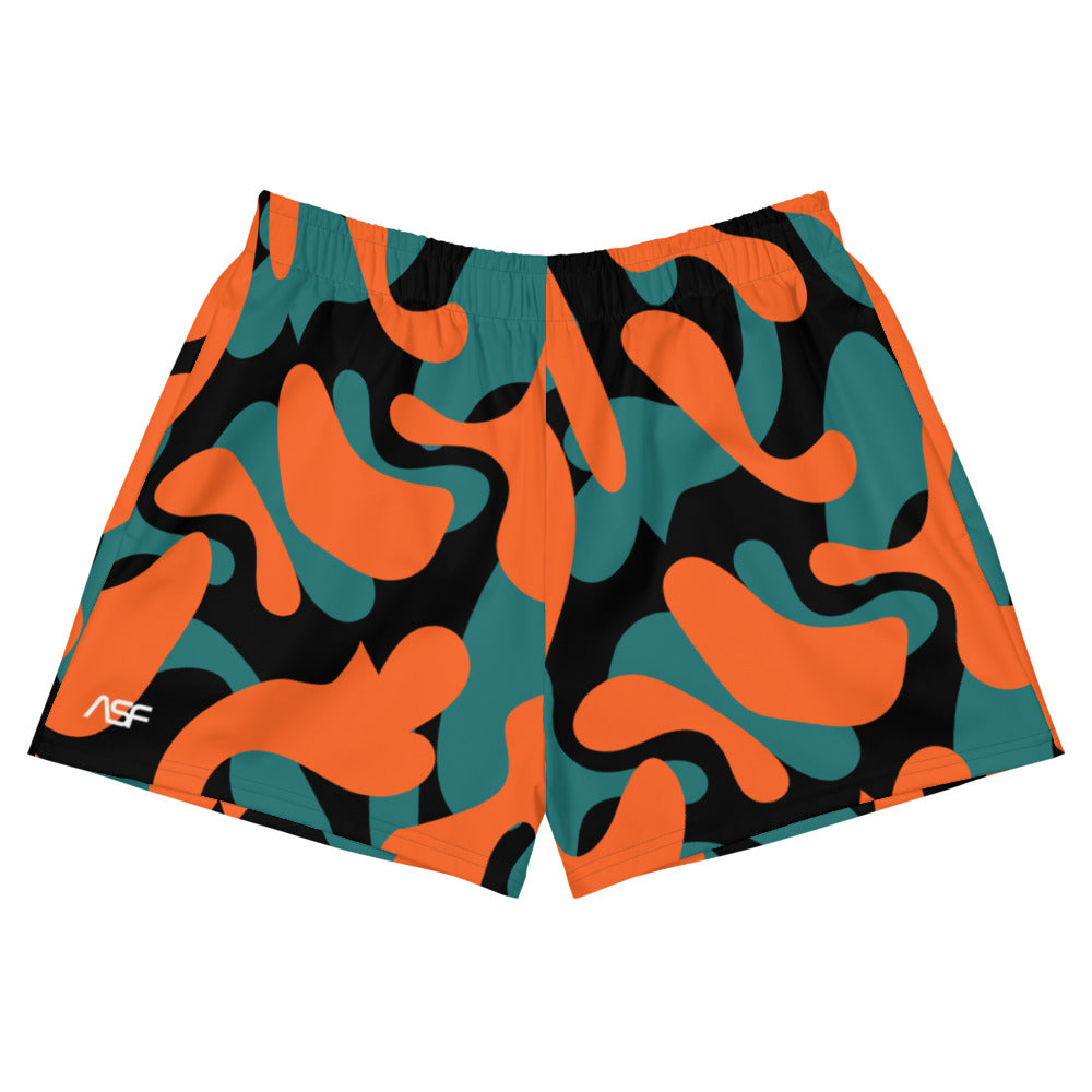 Execute Women's Athletic Shorts (orange)